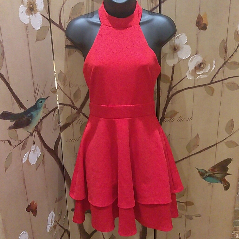 B Darlin Sz 5/6 Red Dress - E35